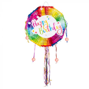 Trekpiñata “Happy Birthday” – Ronde Trek-Piñata Ø 44 cm |