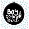 Latex confettiballon “Boy or Girl” – Blauw | Gender Reveal & Confetti