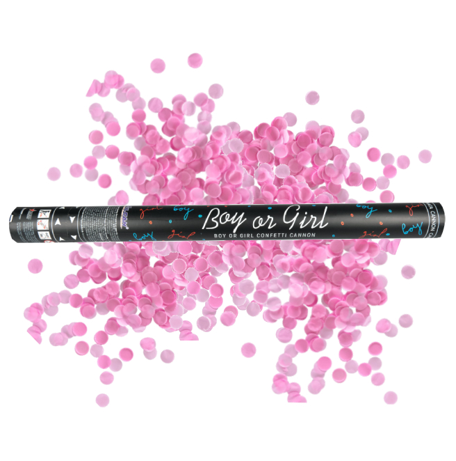 Gender Reveal Confetti – “It’s a Girl” 60 cm | Rookvrij & Spectaculair