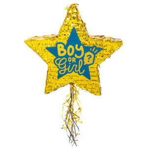 Trekpiñata “Boy or Girl” – Stervorm Gender Reveal Piñata 45 cm