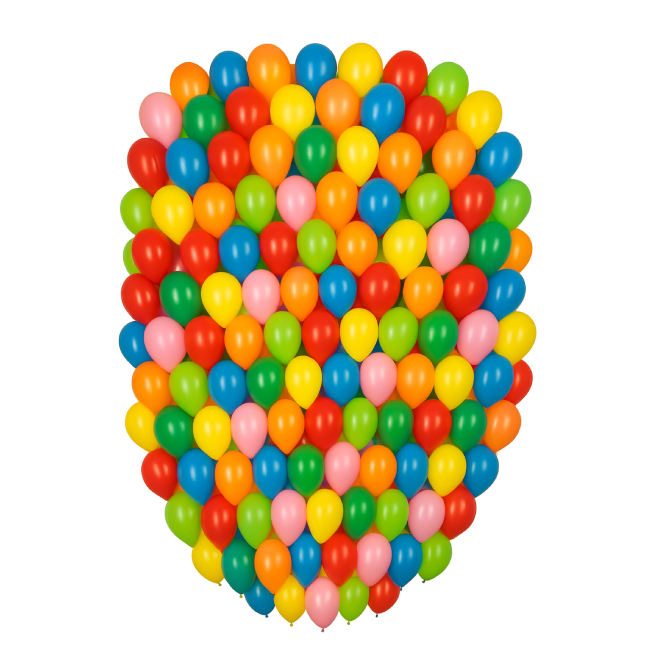 Set 100 ballonnen – 23 cm latex, multicolor
