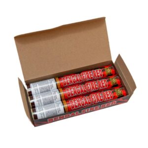 Bengaalse fakkel – rood (3 stuks)