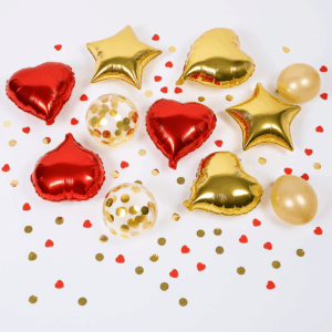 Alternative view of Confettiballonnen  Goud – set van 5 stuks (Ø 30 cm)