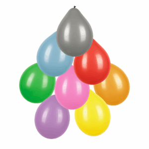 Set van 8 Metallic Ballonnen Ø 25 cm — Luxe Feestdecoratie in Metallic Stijl